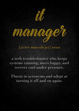 IT Manager Definition Art