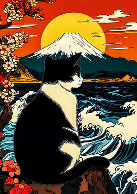 Cat at Mount Fuji