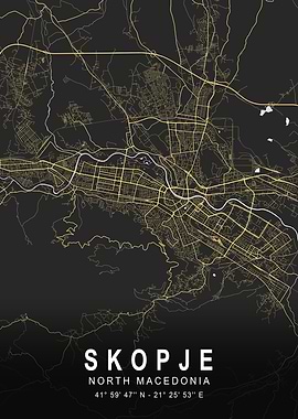 Skopje Silver City Map