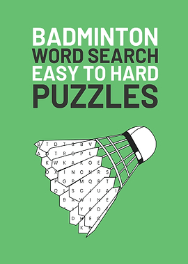 Badminton Word Search Puzzle Book Cover