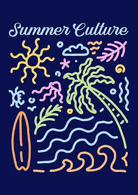 Summer Culture Neon Art 3