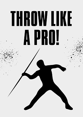 Throw Like a Pro Javelin Poster