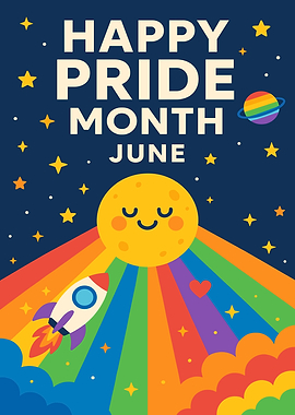 Happy Pride Month June Illustration