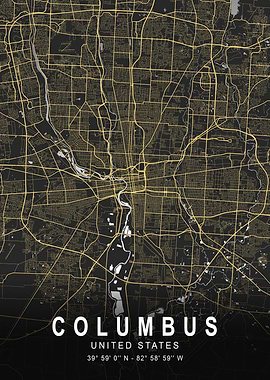 Columbus Silver City Map