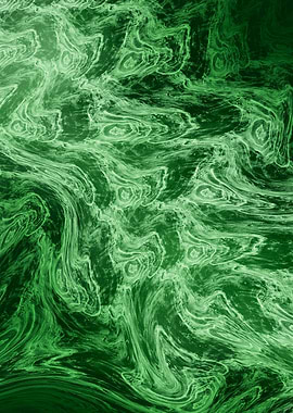 Green Hypnosis – Marble Abstract Flow