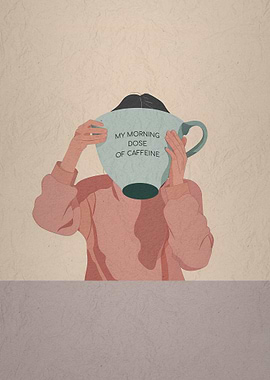 Morning Caffeine Dose Illustration