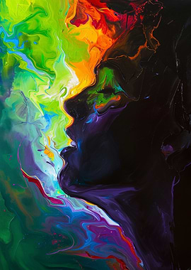 Abstract Profile Painting