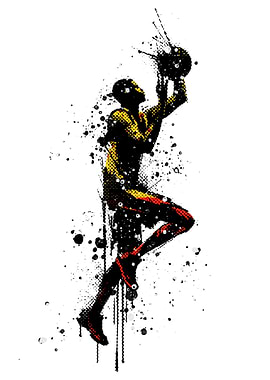 Basketball Player Artistic Silhouette