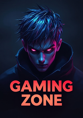 Gaming Zone Neon Gamer Portrait