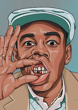 Tyler, the Creator Cartoon Portrait
