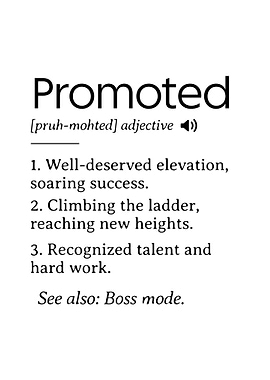 Promotion Congrats, Promoted Coworker Gift Definition