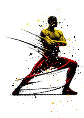 Dynamic Athlete in Motion