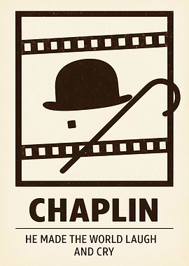 Charlie Chaplin Minimalist Poster