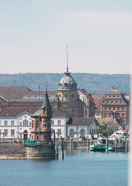 Lindau Harbor with Mangturm and Lighthouse