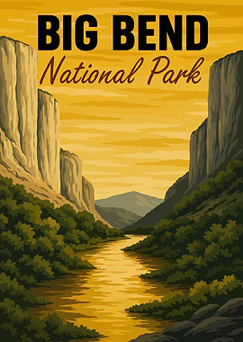 Big Bend National Park Illustration