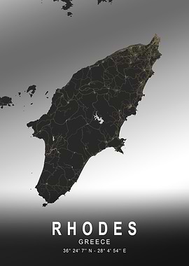Rhodes Silver Island Map