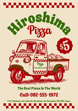 Hiroshima Pizza Delivery Truck