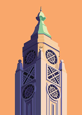 Montreal Tower Vector Illustration