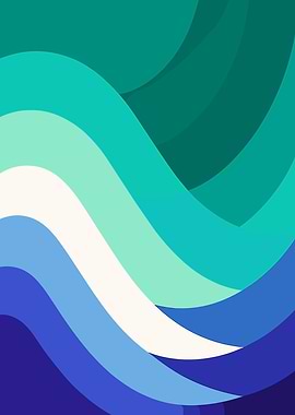 Abstract Waves of Color
