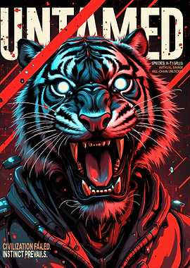 Untamed Cyberpunk Tiger