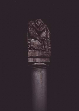 Stone Sculpture on Column
