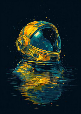 Galaxy Astronaut in Water