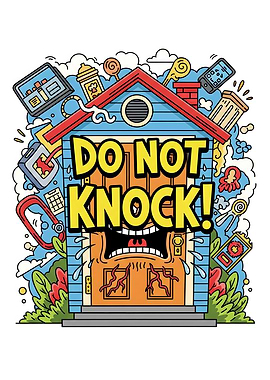 Do Not Knock! Cartoon House