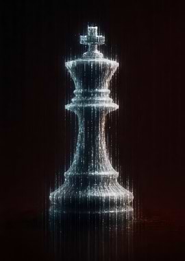 Chess King Piece Digital Art