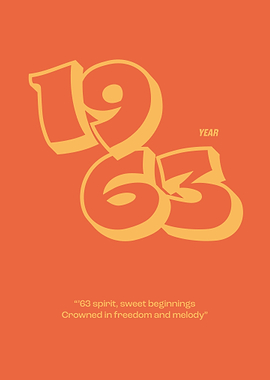 1963 Year Poster