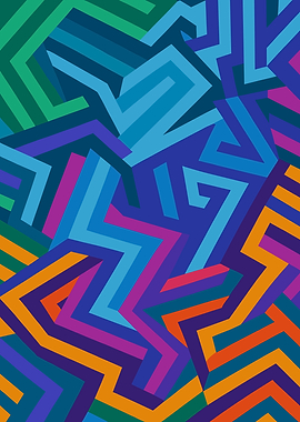 Colorful Abstract Geometric Pattern