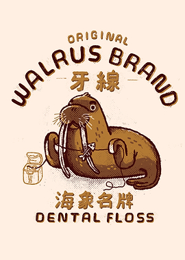 original Walrus Brand Dental Floss