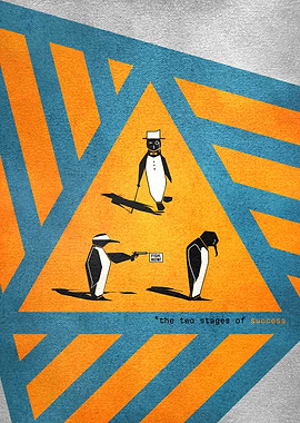 The Two Stages of Success – Penguin Art