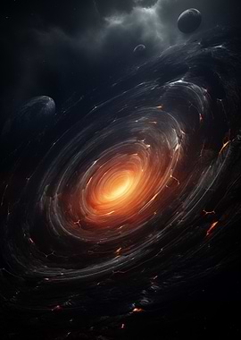 Fiery Cosmic Vortex