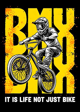 BMX Rider Graphic Art