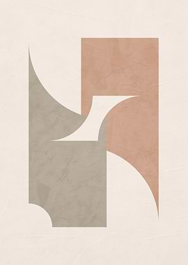 Abstract Geometric Shapes Art Print