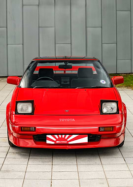 Toyota MR2 Red Mk1 Pop Up Headlights
