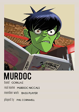 Murdoc Niccals Gorillaz Almanac