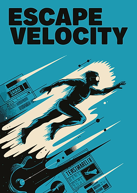 Escape Velocity Retro Poster Art