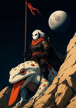 Masked Rider on Giant Spotted Toad