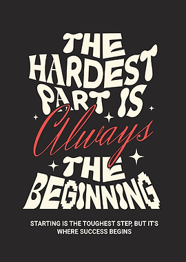 Inspirational Quote: The Hardest Part