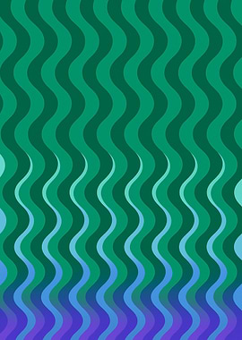 Abstract Wavy Lines Pattern
