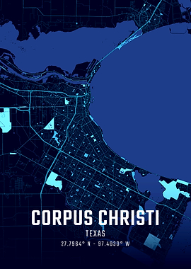 Corpus Christi City Map