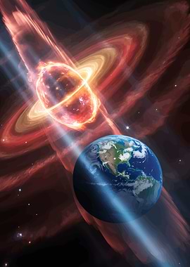 Earth and Distant Star System