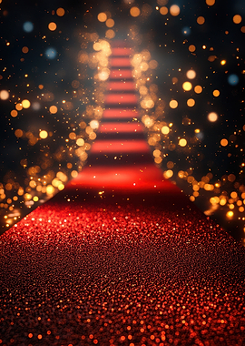 Sparkling Red Carpet to the Light