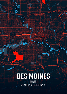 Des Moines City Map