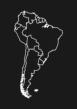 South America Outline Map