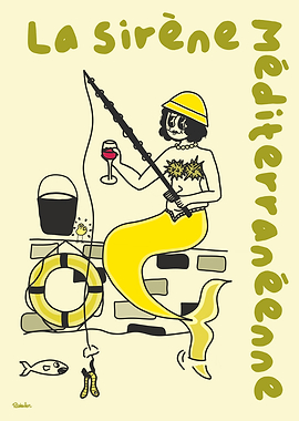 La Sirène Méditerranéenne Illustration