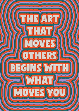 Inspirational Art Quote Poster