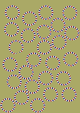 Red, White, and Blue Rings Pattern