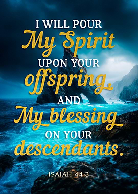 Isaiah 44:3 Bible verse